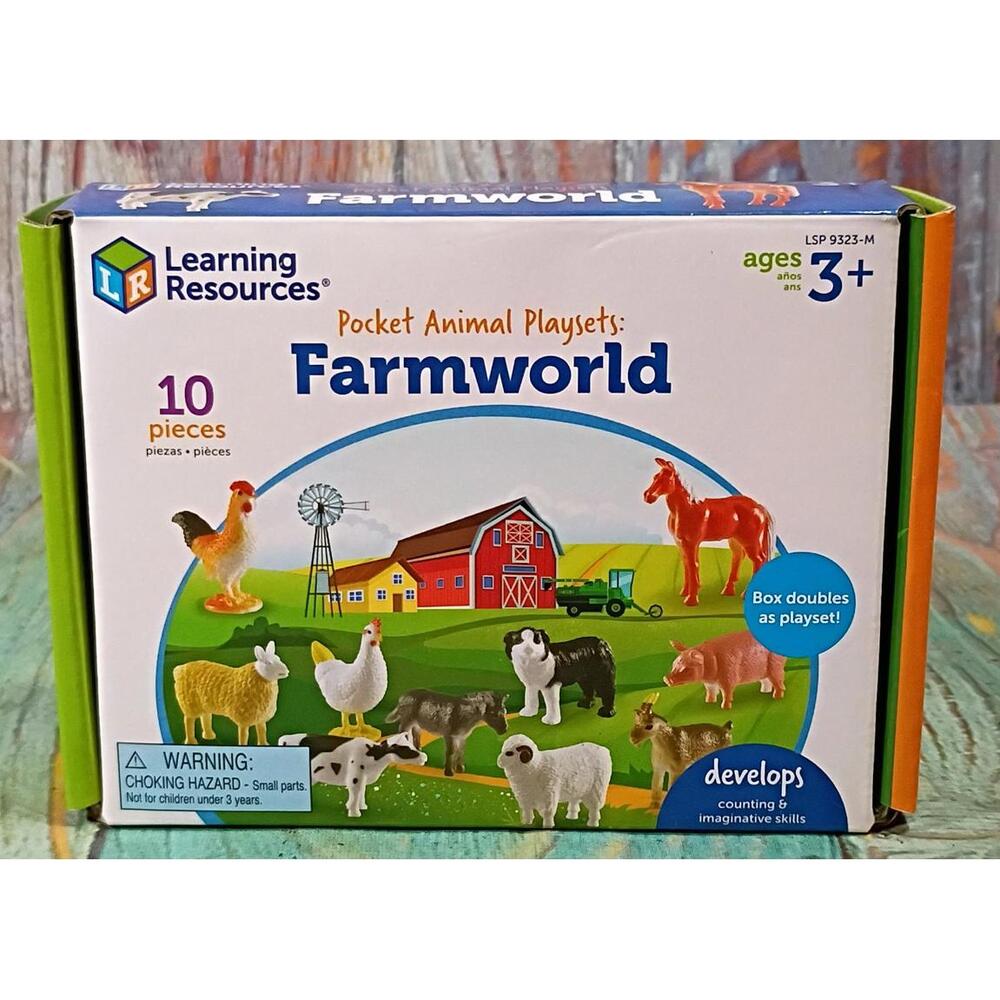 Pocket Animal Playsets: Farmworld Educational Toy‎ Set